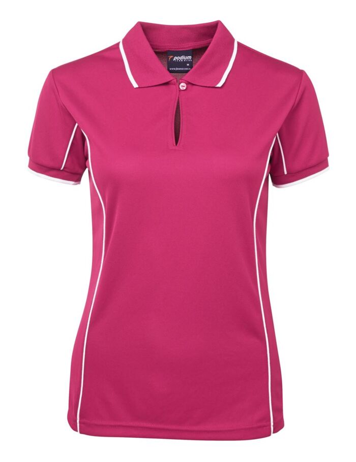 PODIUM LADIES PIPING POLO Thumbnail